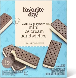 Mini Ice Cream Sandwiches - 16pk/36 fl oz - Favorite Day™