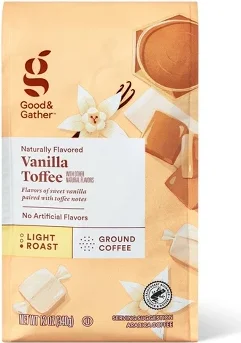 Naturally Flavored Vanilla Toffee with Other Natural FlavorsLight Roast Coffee - 12oz - Good & Gather™