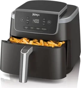 Ninja Air Fryer Pro 4-in-1 AF141: 5-Quart, 1750W, Dishwasher-Safe Parts, Gray, Metal & Plastic