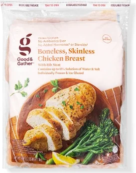 No Antibiotics Ever Boneless & Skinless Chicken Breast - Frozen - 40oz - Good & Gather™