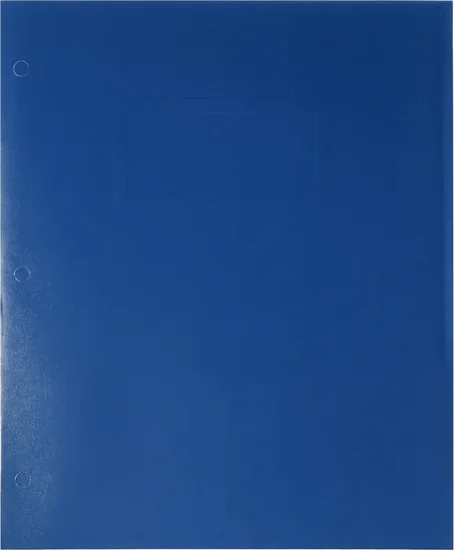 Pen+Gear Blue Letter Size 2-Pocket Paper Folder