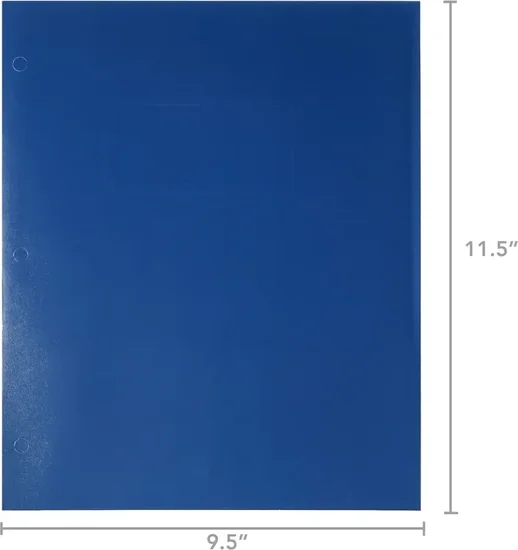 Pen+Gear Letter Size 2-Pocket Paper Folder