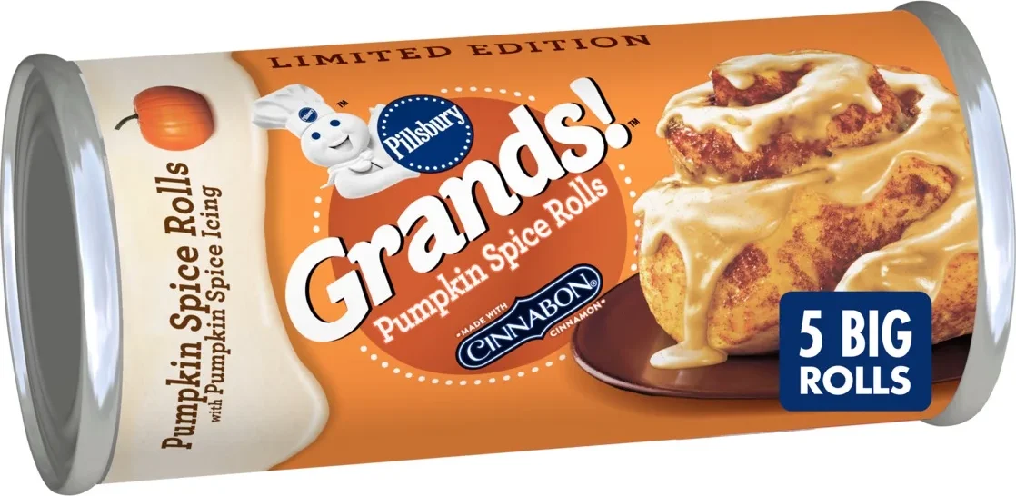 Pillsbury Grands! Limited Edition Pumpkin Spice Rolls with Pumpkin Spice Icing