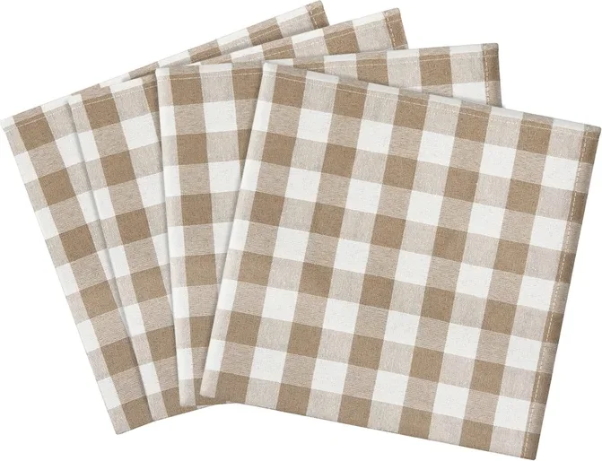 Plaid Napkin Set, 4-Pack