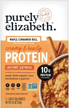 purely elizabeth. Maple Cinnamon Roll Protein Oatmeal