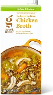 Reduced Sodium Chicken Broth - 32oz - Good & Gather™