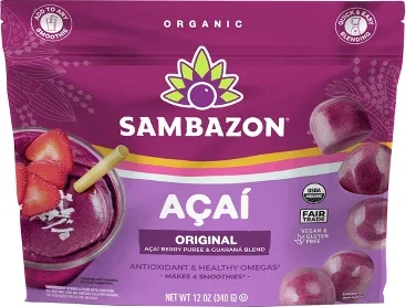 Sambazon Frozen Original Acai Berry & Guarana Globes - 12oz