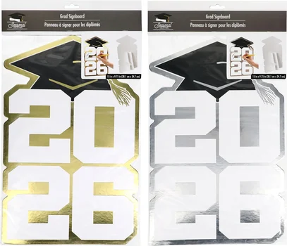 Seasonal Collection Grad Signboard, Assorted Colors, 1-ct.