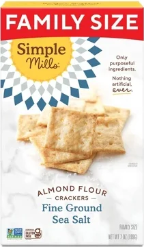 Simple Mills Sea Salt Crackers Family Size - 7oz