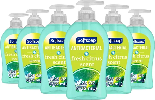 Softsoap Antibacterial Hand Soap, Eliminates 99% of Bacteria, Fresh Citrus Scent, 11.25 fl oz