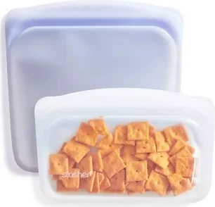 Stasher Premium Silicone Reusable Food Storage Sandwich & Snack Set - 2pk: BPA-Free, Portable, Air Tight Seal