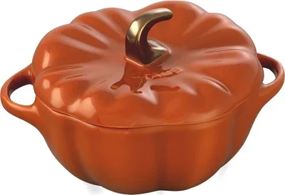 Staub Ceramic 16-oz Petite Pumpkin Cocotte - Burnt Orange