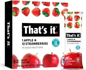 That's It. Apple And Strawberry Nutrition Bar - 6oz - 5ct