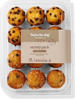 Variety Mini Muffins Pack - 11.9oz/12ct - Favorite Day™