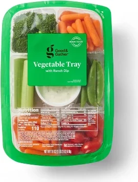 Vegetable Tray with Ranch Dip (Veggies may Vary) - 18oz - Good & Gather™