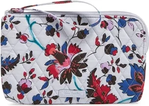 Vera Bradley Women's Outlet Cotton All-Day Simple Wristlet Vineyard Floral