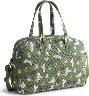 Vera Bradley Women's Outlet Cotton Large Weekender Travel Bag Dog Park