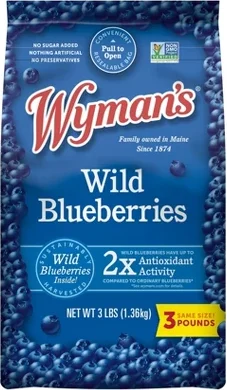 Wyman's Fresh Frozen Wild Blueberries - 3lb