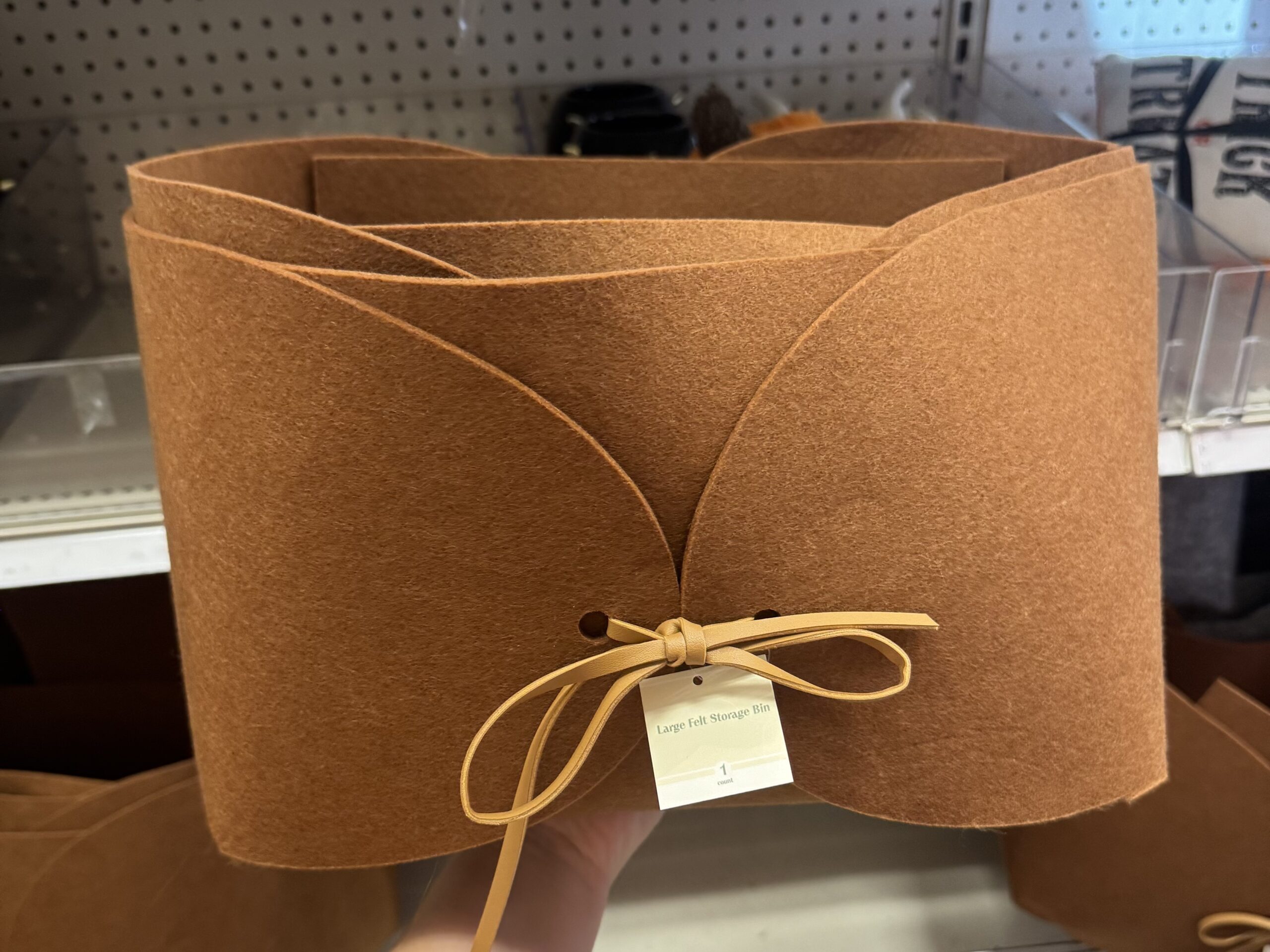 Large Felt Storage Bin - in store