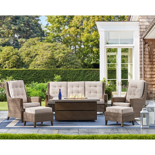 3. Member’s Mark Park City Deep Seating Fire Set 6-Piece
