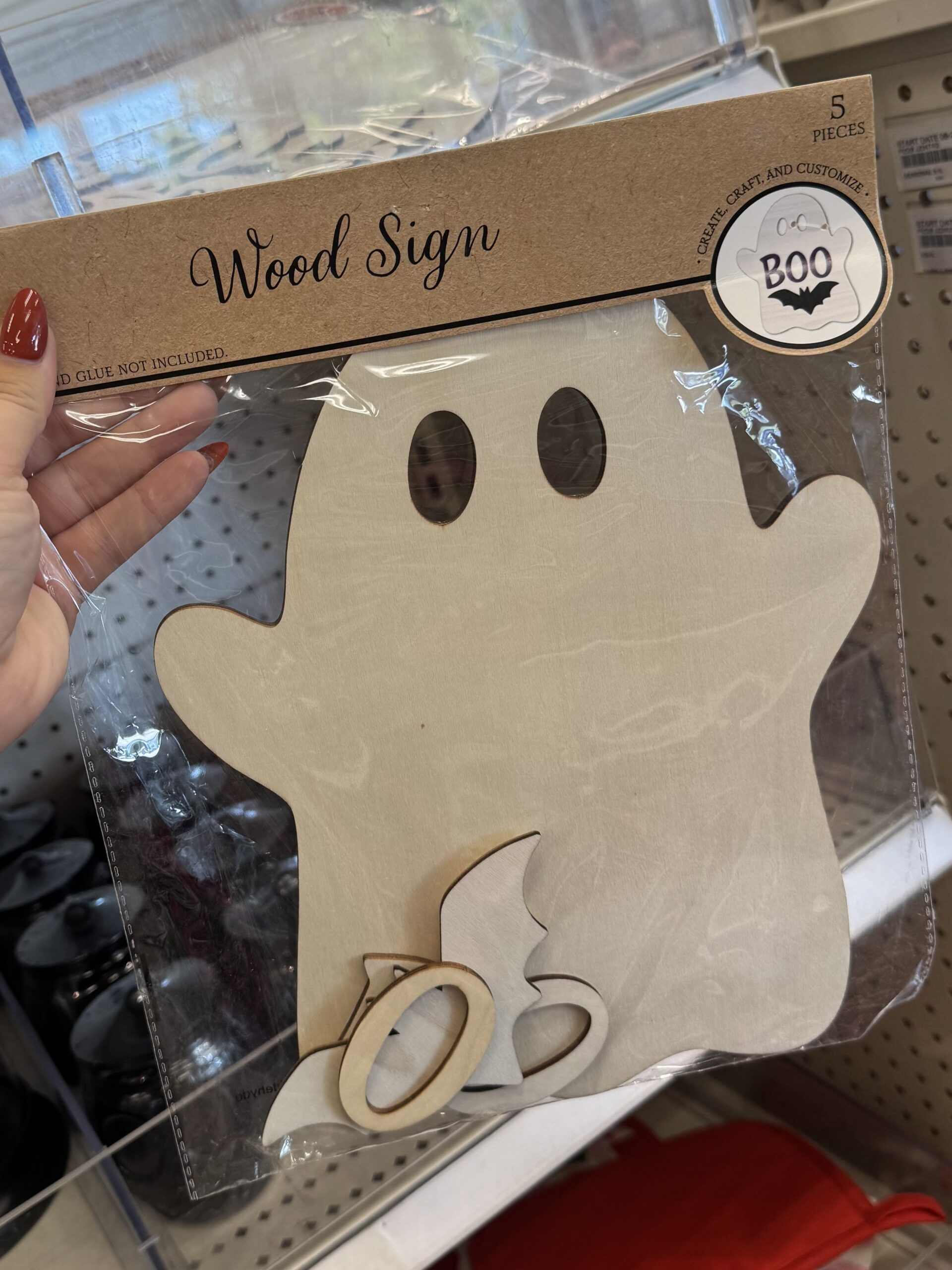 Ghost Wood Sign - in store