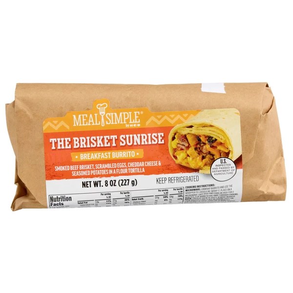 4. Meal Simple Brisket Sunrise Breakfast Burrito