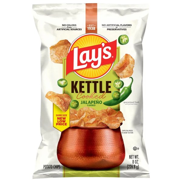 6. H-E-B Kettle Cooked Jalapeño Potato Chips
