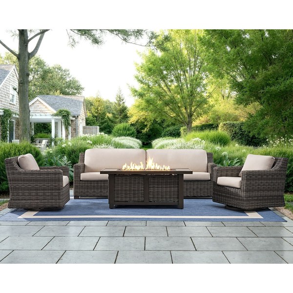 7. Member’s Mark Breck XL Deep Seating Fire Set 4-Piece