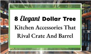 8 Elegant Dollar Tree Kitchen Accessories That Rival Crate And Barrel