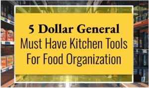 5 Dollar General Must Have Kitchen Tools For Food Organization