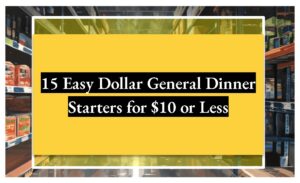 15 Easy Dollar General Dinner Starters for $10 or Less