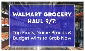 Walmart Grocery Haul 9/7: Top Finds, Name Brands & Budget Wins to Grab Now