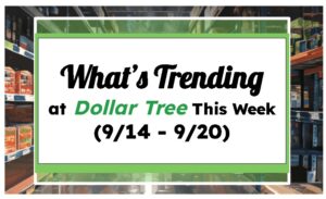 What's Trending at Dollar Tree This Week (9/14 - 9/20)
