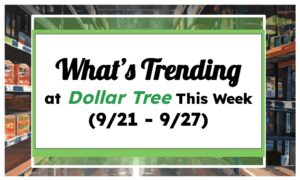 What's Trending at Dollar Tree This Week (9/21 - 9/27)