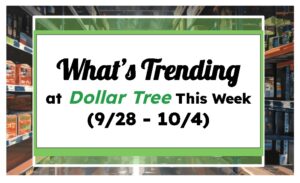 What's Trending at Dollar Tree This Week (9/28 - 10/4)