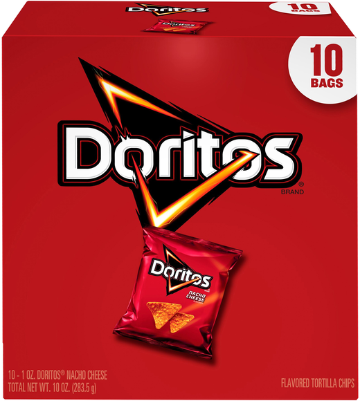 Doritos Tortilla Chips Nacho Cheese - 10 ct