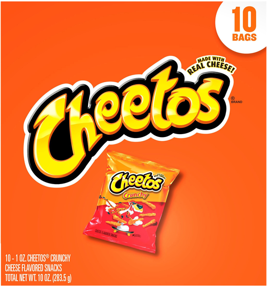Cheetos Crunchy Cheese Flavored Snacks - 10 ct