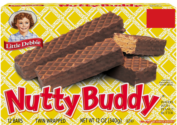 Little Debbie Peanut Butter Nutty Buddy Wafer Bars - 12 ct