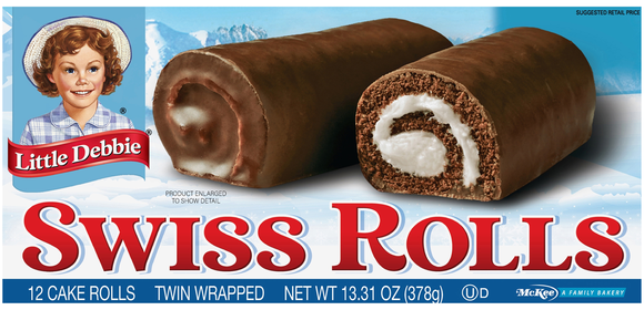 Little Debbie Swiss Rolls Snack Cakes - 12 ct
