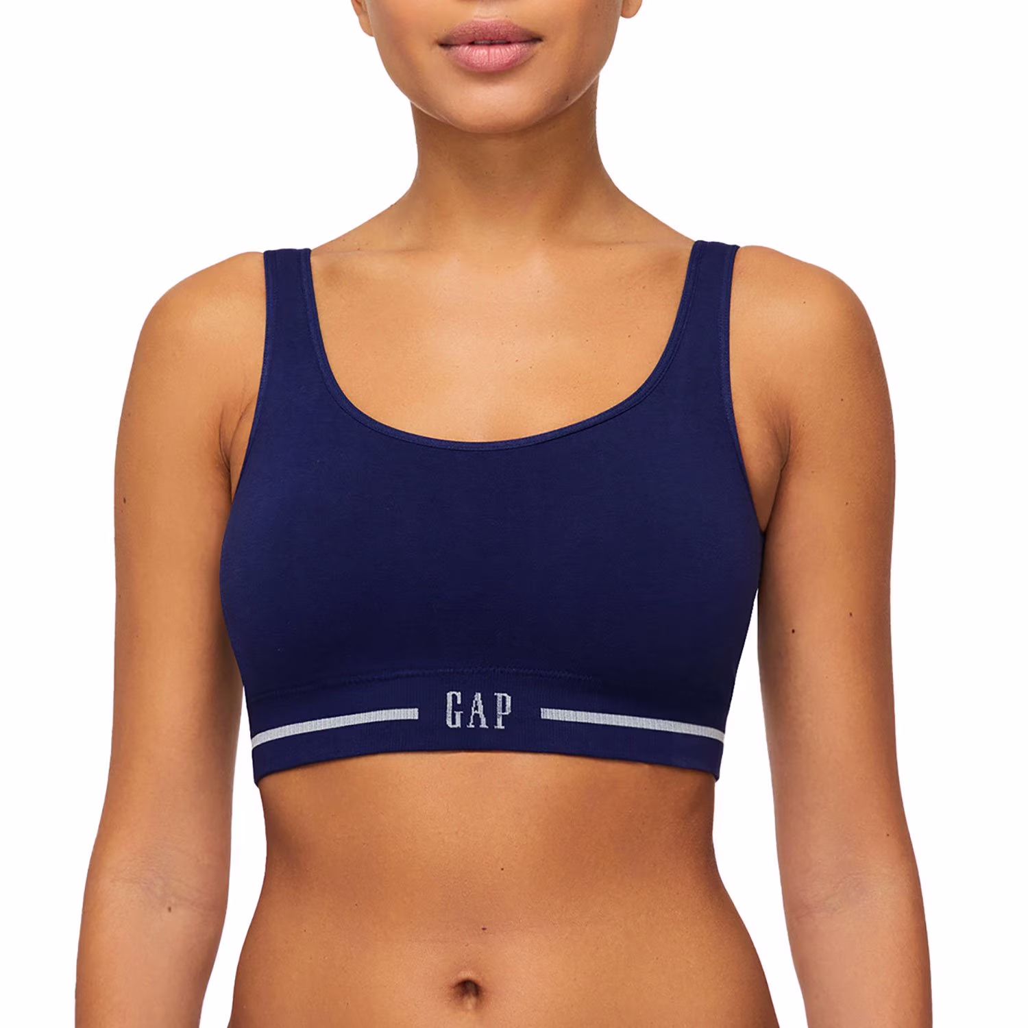 GapBody Women's 2-Pack Seamless Cotton Comfort Sports Bra