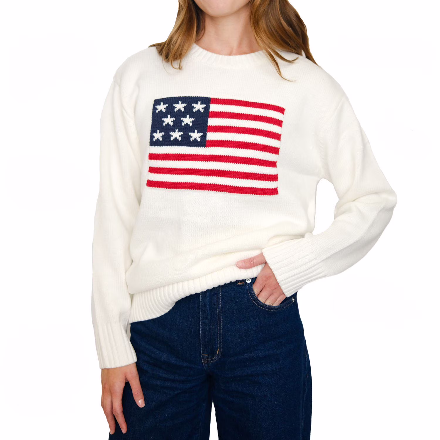 Mighty Fine Women's Americana Sweater