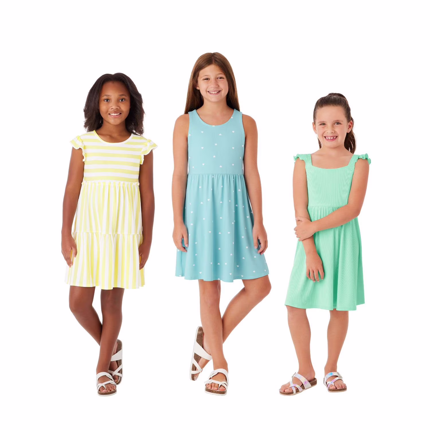 Member's Mark Girls 3-Pack Knit Dresses