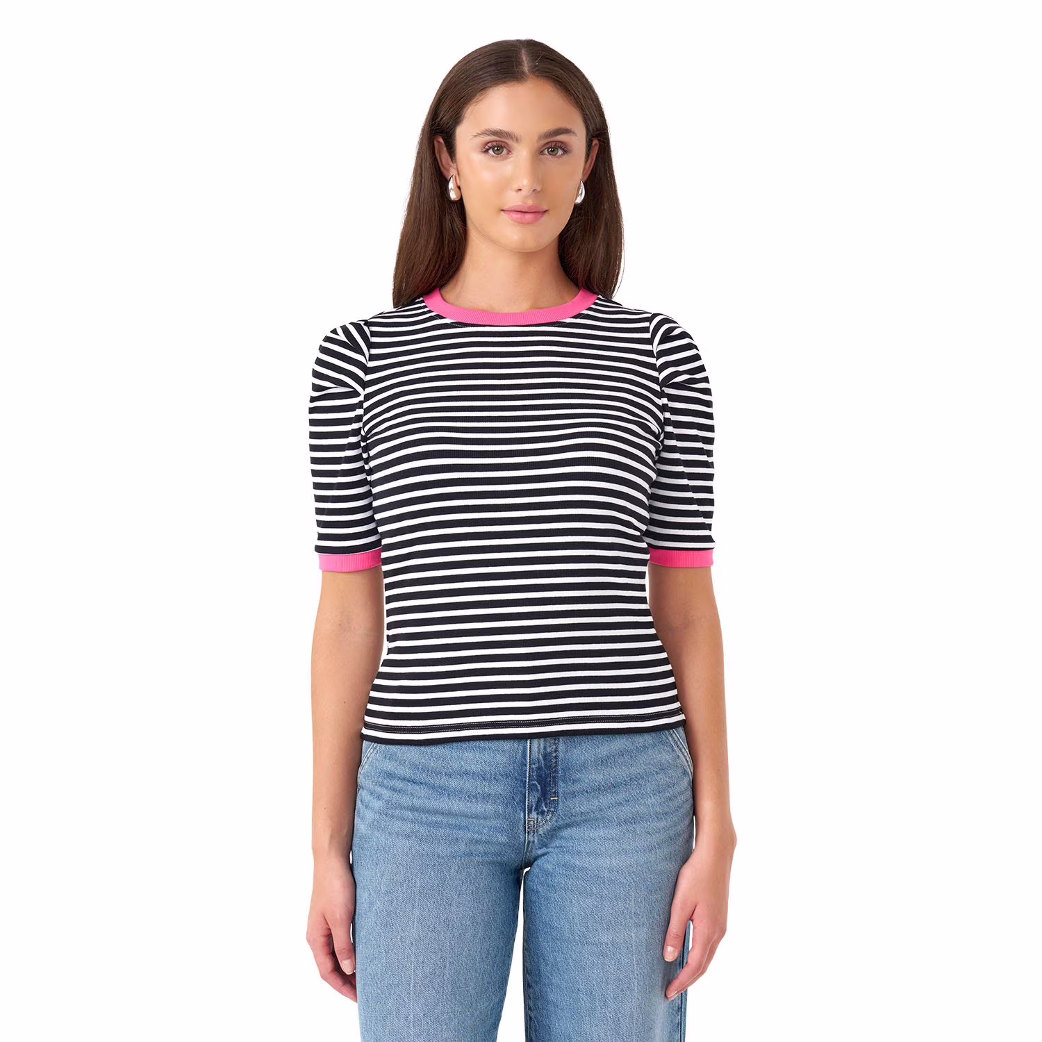 Rebecca Minkoff Women's Puff Sleeve Top