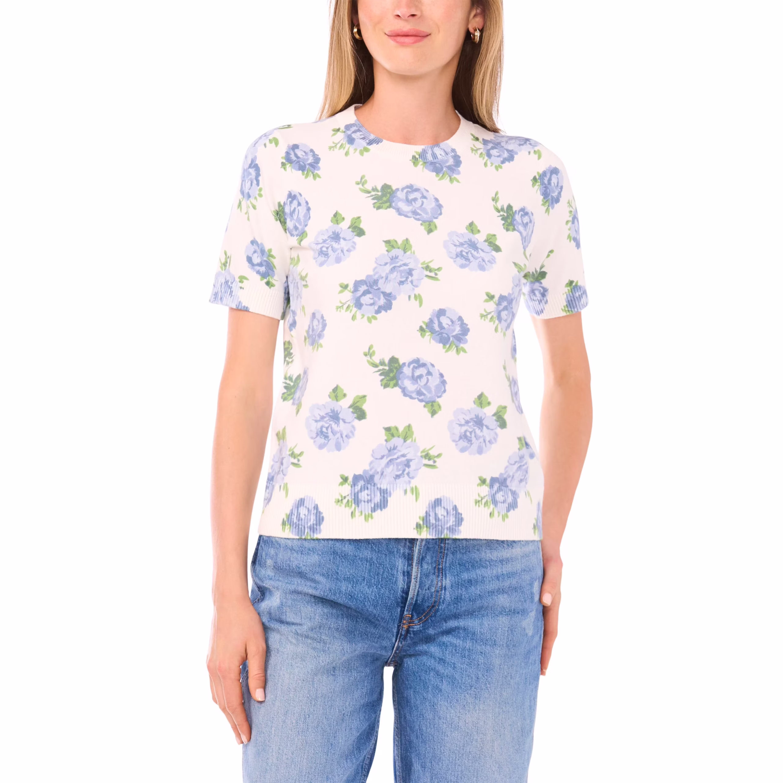 Vince Camuto Women's Short Sleeve Sweater