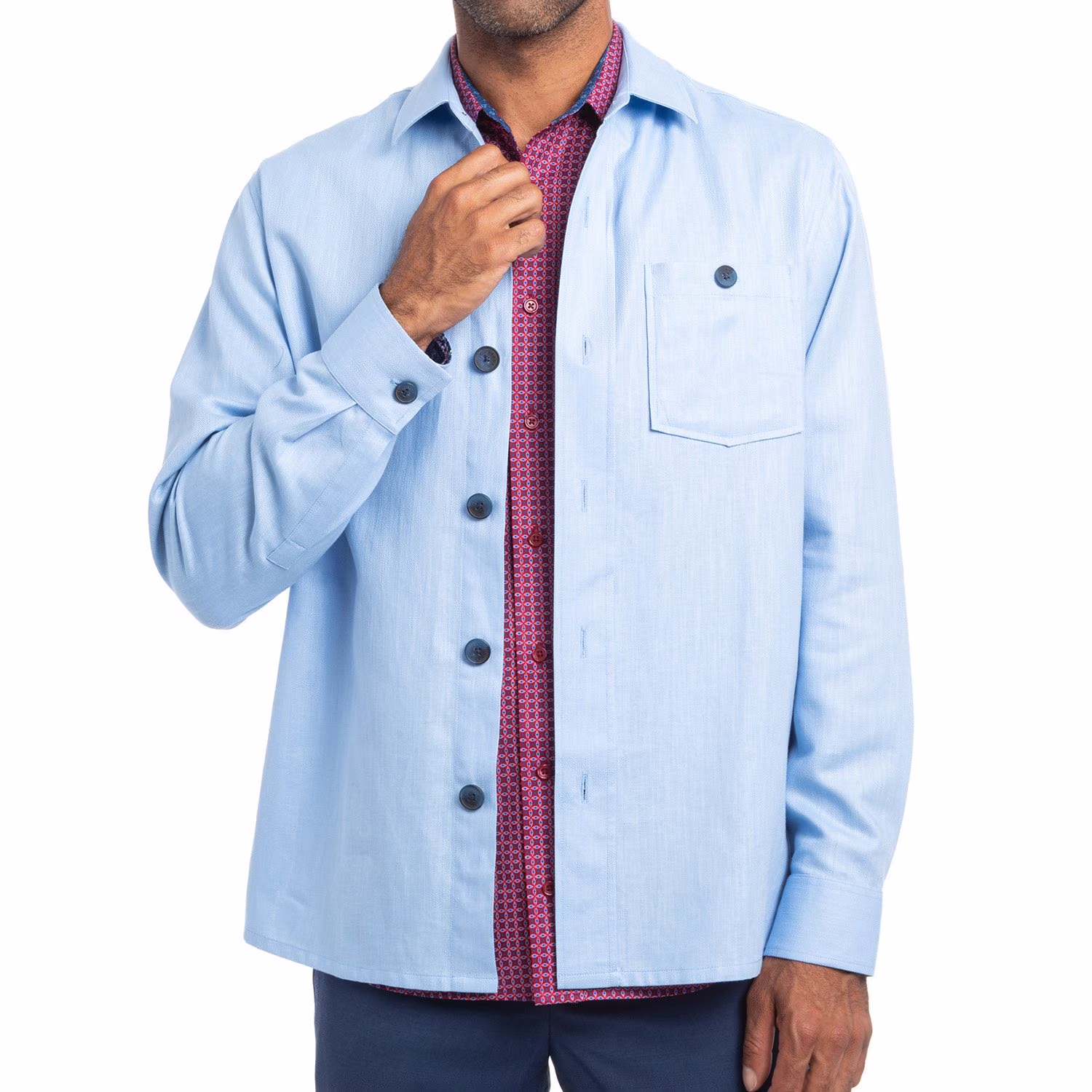 Nick Graham Men's Linen Overshirt