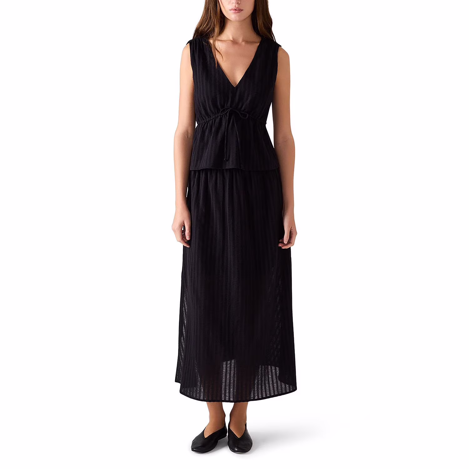Steve Madden Women's Cotton Shadow Stripe Tank Top