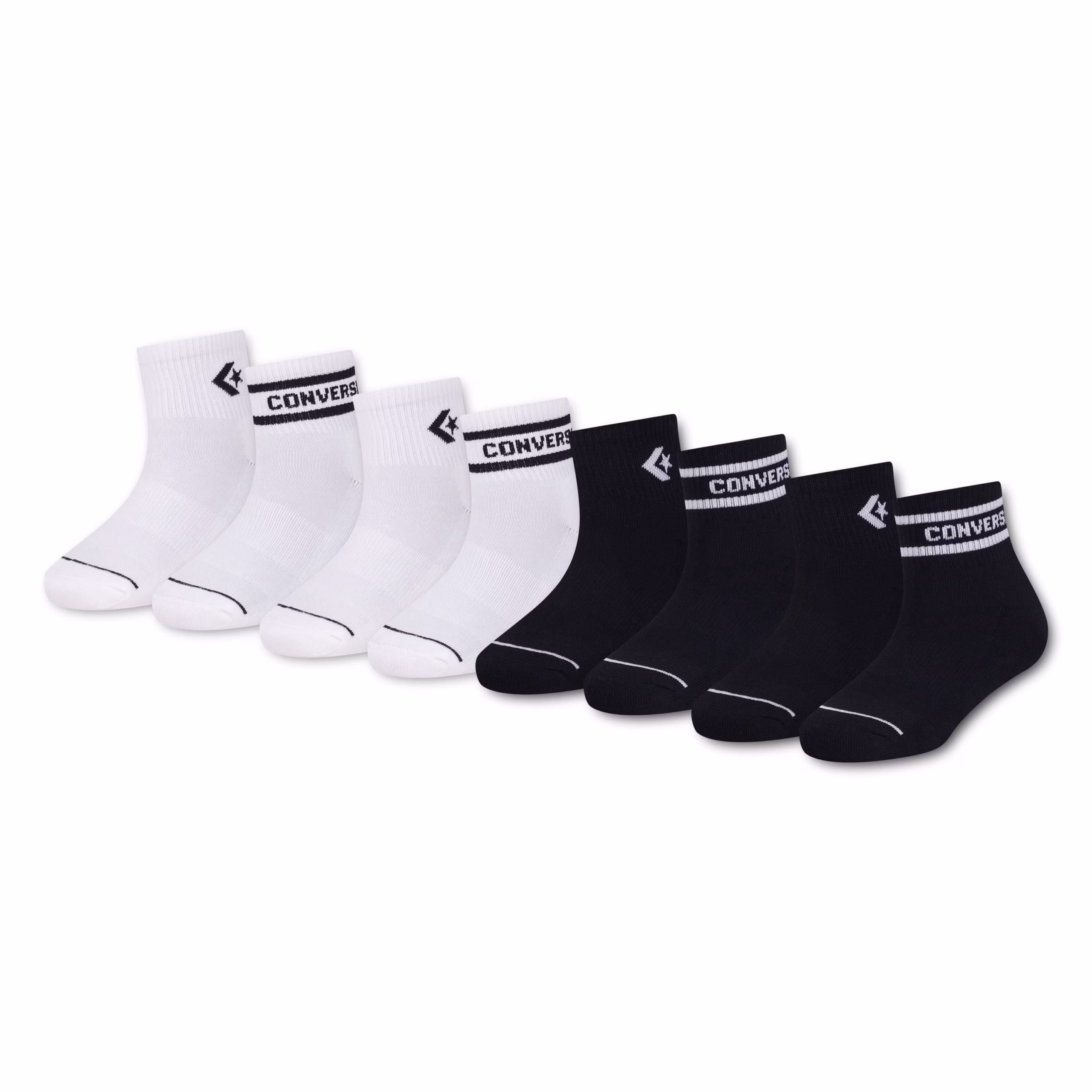 Converse Kids 8-Pack Quarter Sock