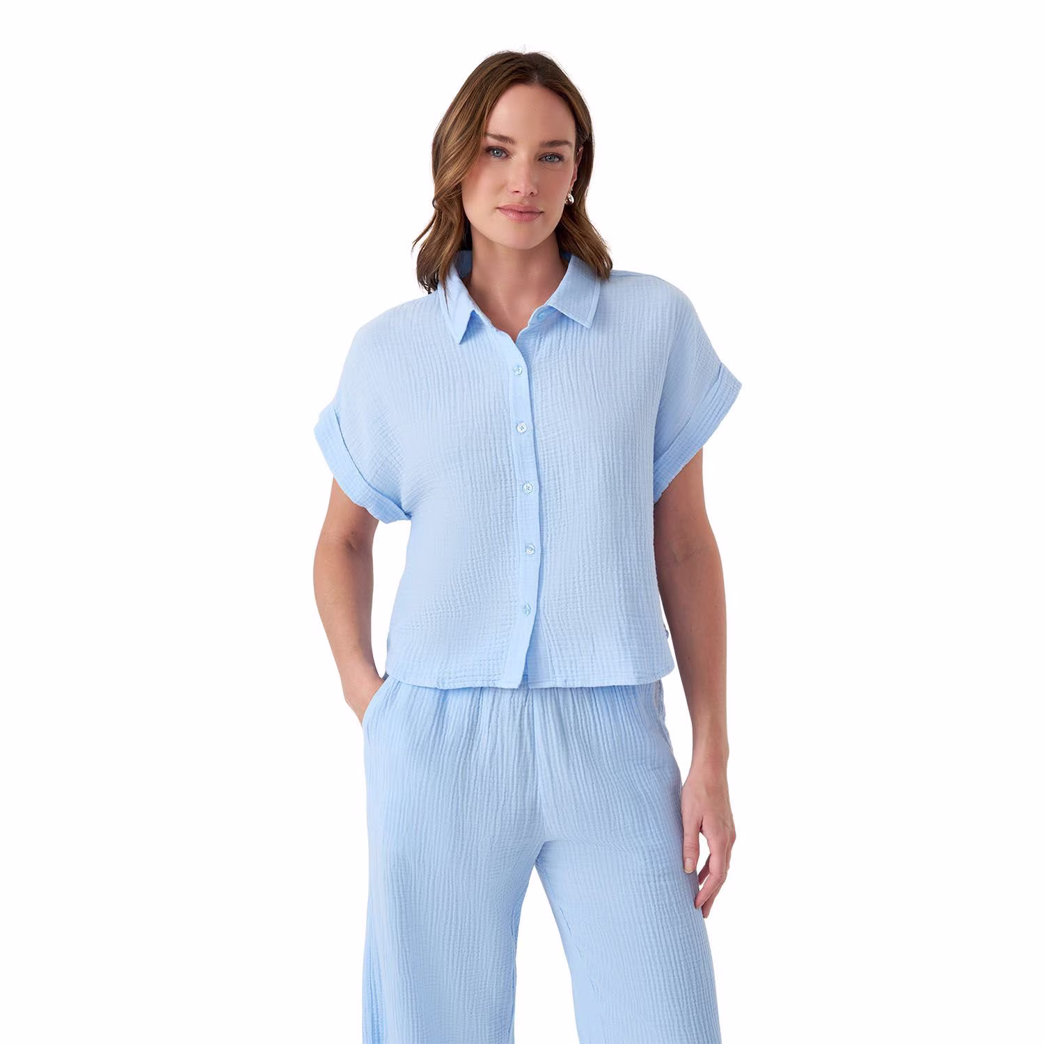 Edited by Hunter McGrady Women's Gauze Camp Shirt
