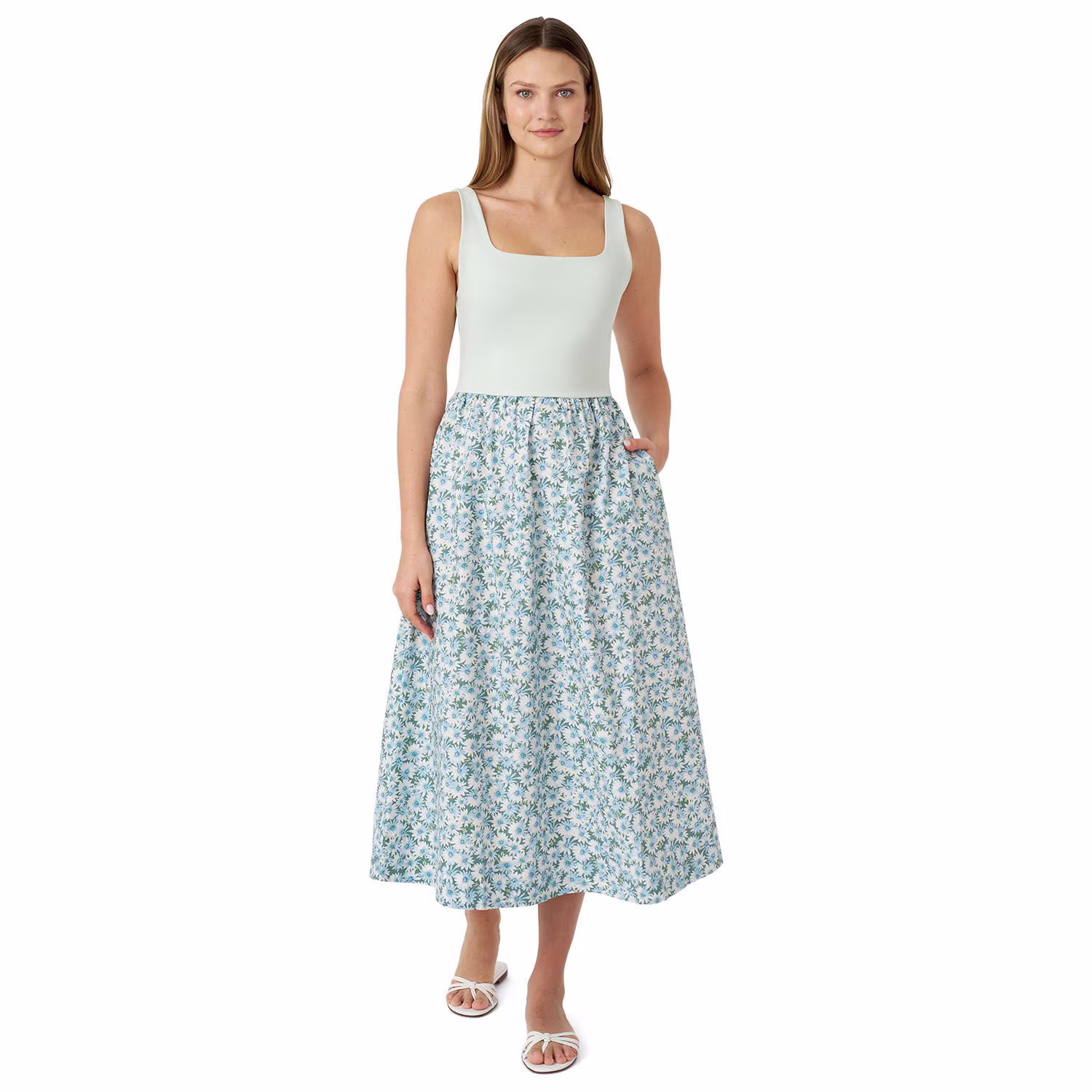 Edited by Hunter McGrady Women's Mixed Media Maxi Dress
