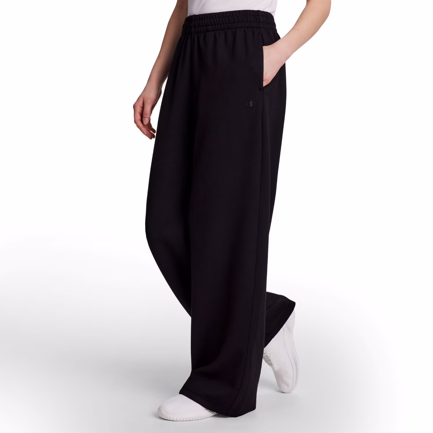Champion Women's Air Layer Ribbed Wide Leg Pant